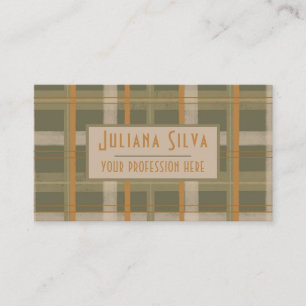 Schots Keltisch tartan patroon Visitekaartje