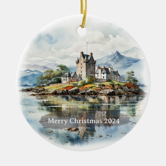 Schots Kerst Keramisch Ornament (Voorkant)