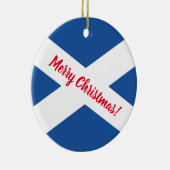 Schots kerstboomschilderij keramisch ornament (Rechts)