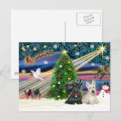 Schots kerstfeest (twee) feestdagenkaart (Voorkant / Achterkant)