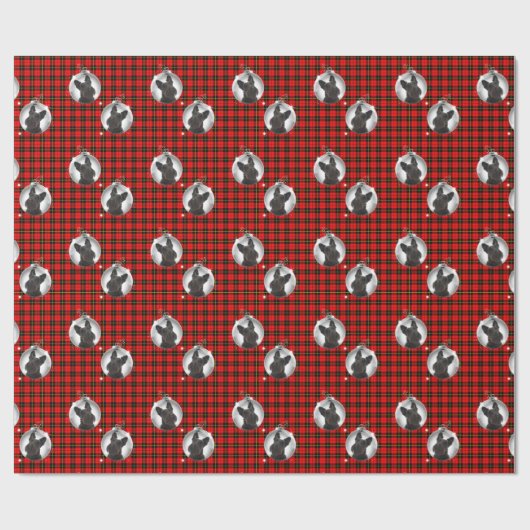 Schots kerstpapier cadeaupapier (Vlak)