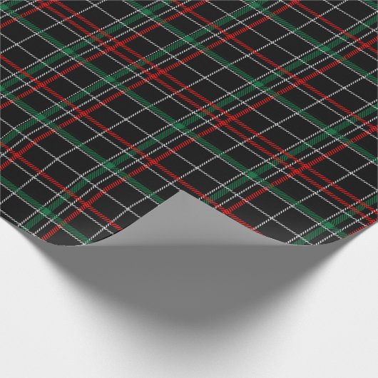 Schots kerstplan cadeaupapier (Hoek)