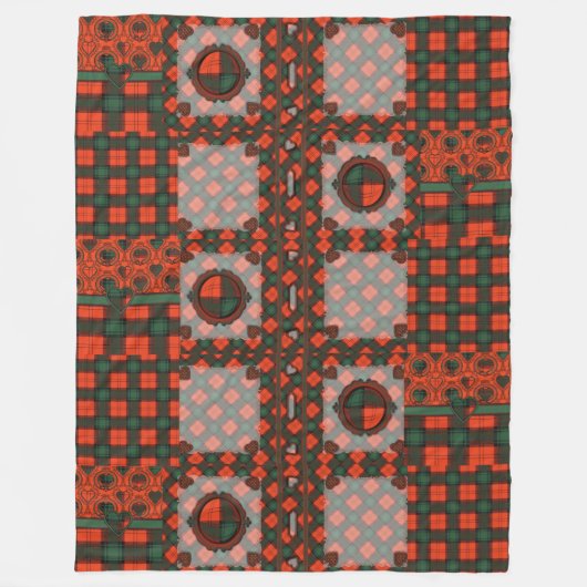 Schots kilottartan fleece deken (Voorkant)