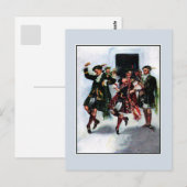 Schots kilt dansboek briefkaart (Voorkant / Achterkant)