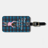 Schots kind "juweel" bagagelabel (Voorkant horizontaal)