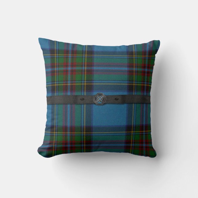 Schots kleurrijk Tartan Pset Pillow Kussen (Voorkant)