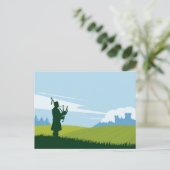 Schots landschap briefkaart (Staand voorkant)