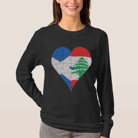 Schots-Libanees vlaggenschip T-shirt (Voorkant)