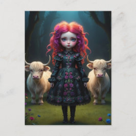 Schots meisje briefkaart