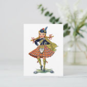  Schots meisje traditionele jurk Briefkaart (Staand voorkant)