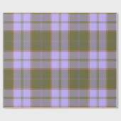 Schots naadloos Pa met groene en Paarse tartan Cadeaupapier (Vlak)