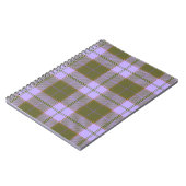 Schots naadloos Pa met groene en Paarse tartan Notitieboek (Linkerzijde)
