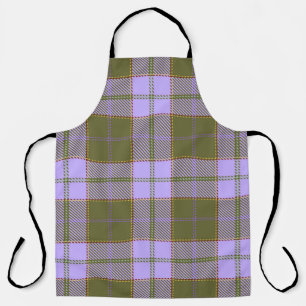 Schots naadloos Pa met groene en Paarse tartan Schort