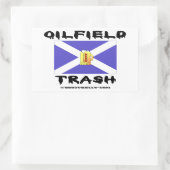 Schots olieveld Trash, Saltire, Bier Mok, Olie, Ga Rechthoekige Sticker (Tas)