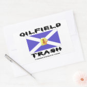 Schots olieveld Trash, Saltire, Bier Mok, Olie, Ga Rechthoekige Sticker (Envelop)