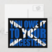 Schots-onafhankelijkheid: Je bent het aan je vooro Briefkaart (Voorkant / Achterkant)