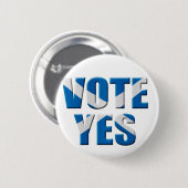 Schots onafhankelijkheidsreferendum - stem ja ronde button 5,7 cm (Voorkant /achterkant)