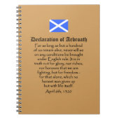 Schots onafhankelijkheidsverklaring van Arbroath-t Notitieboek (Voorkant)