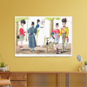 Schots op de Champs Elysées, gegraveerd door Ju Canvas Afdruk (Insitu (Woonkamer))