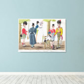 Schots op de Champs Elysées, gegraveerd door Ju Canvas Afdruk (Insitu (Houten vloer))