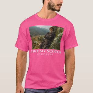 Schots op de rotsen t-shirt