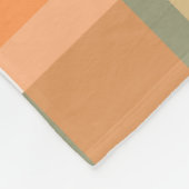 Schots oranje groene tartan gevlekt fleece deken (Hoek)