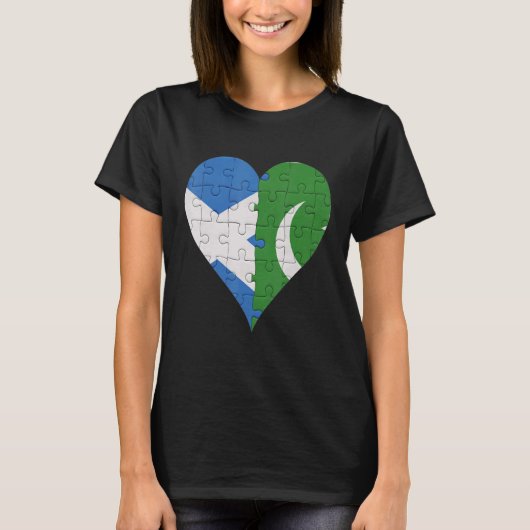 Schots-Pakistaans vlaggenschip T-shirt (Voorkant)