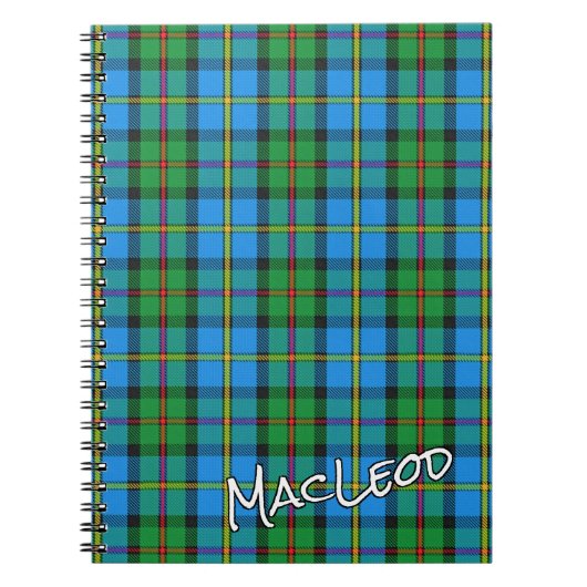 Schots parlementslid Clan MacLeod van Harris Tarta Notitieboek (Voorkant)