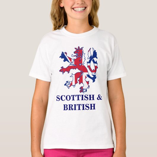 Schots patriottisch en Brits T-shirt (Voorkant)