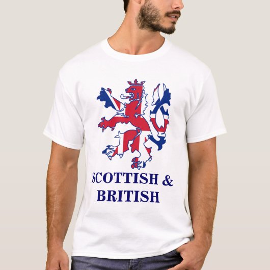 Schots patriottisch en Brits T-shirt (Voorkant)