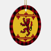 Schots patriottische vlag, Rampant, plaid, Schotla Keramisch Ornament (Rechts)