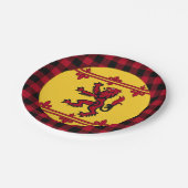 Schots patriottische vlag, Rampant, plaid, Schotla Papieren Bordje (Gekanteld)