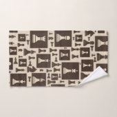 Schots patroon - Houten textuur Bad Handdoek (Handdoek)