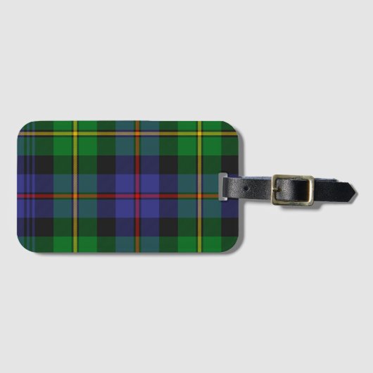 Schots patroonpatroon bagagelabel (Voorkant (horizontaal))