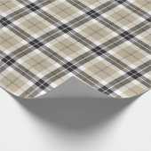 Schots patroonpatroon met tartan cadeaupapier (Hoek)
