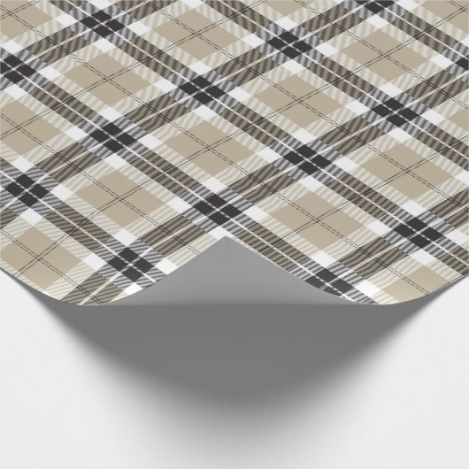 Schots patroonpatroon met tartan cadeaupapier (Hoek)