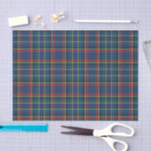 Schots Plaid in rood en blauw Tissuepapier (Craft)