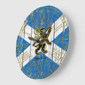 Schots Rampant Flag Personaliseren Grote Klok (Hoek)