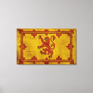 Schots Rampant Lion Canvas Afdruk