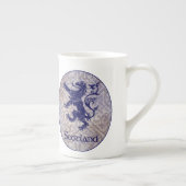 Schots Rampant Lion Navy Blue Celtic Knot Porselein Kop (Rechts)