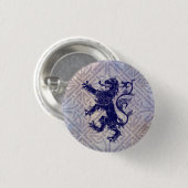 Schots Rampant Lion Navy Blue Celtic Knot Ronde Button 3,2 Cm (Voorkant /achterkant)