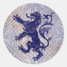Schots Rampant Lion Navy Blue Celtic Knot