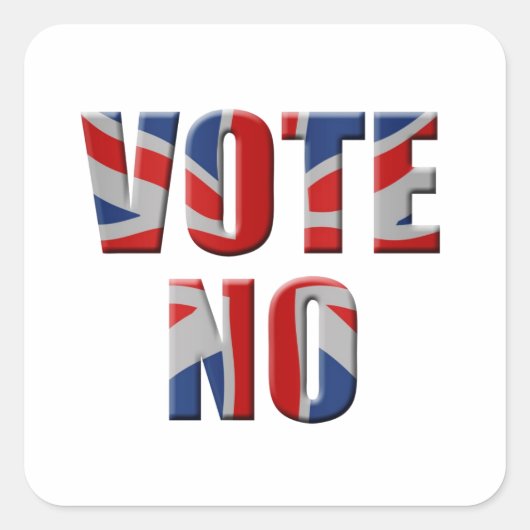 Schots referendum over onafhankelijkheid - stemmin vierkante sticker (Voorkant)