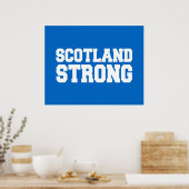 Schots Referendum Schotland op Blauw Poster (Keuken)