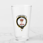 Schots Robertson Modern Clan Crest Schots bier Glas (Voorkant)