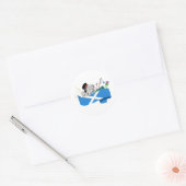Schots Ronde Sticker (Envelop)