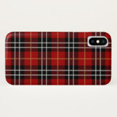 Schots-rood-zwarte tartaanvis Case-Mate iPhone case (Achterkant (horizontaal))