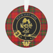 Schots Roos Crest Thistle Tartan Ornament (voorkant)