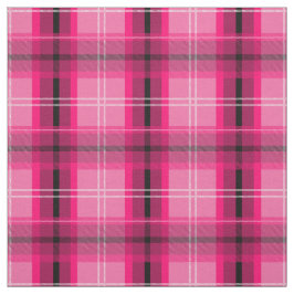 Schots roze vlecht, weefsel stof