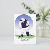 Schots rugbyspeler Tony Fernandes Briefkaart (Staand voorkant)